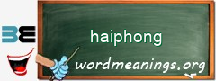 WordMeaning blackboard for haiphong